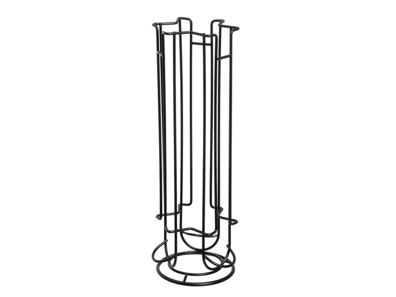  Porte-capsules rotatif en métal noir mat pour 18 capsules - longueur 11 x profondeur 11 x hauteur 33 cm  - Conforama A