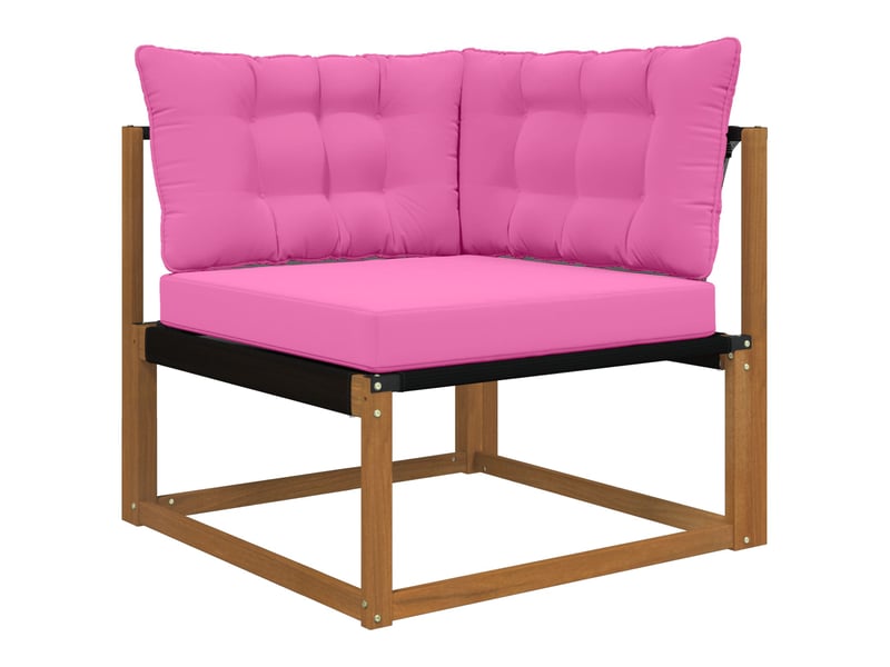  Coussin de canapé d'extérieur, coussin de chaise polyester rose 68,5 x 68,5 cm cf54140  - Conforama C