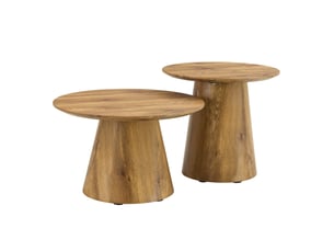 Table basse rond(e) coloris naturel STILVORA - 60 cmx50 cm