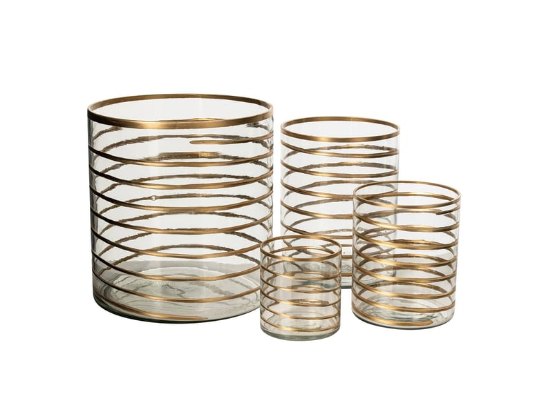  Photophore design en verre daria 20cm transparent  - Conforama C