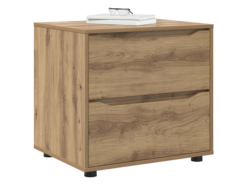  Armoire de rangement, commode de rangement 60 x 48 x 57 cm bois d'ingénierie shl8556  - Conforama C