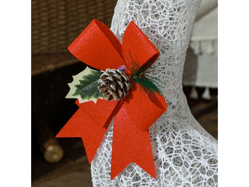  Décoration de noël renne et traîneau led,50x29x42 cm,170 lumières,blanc  - Conforama E
