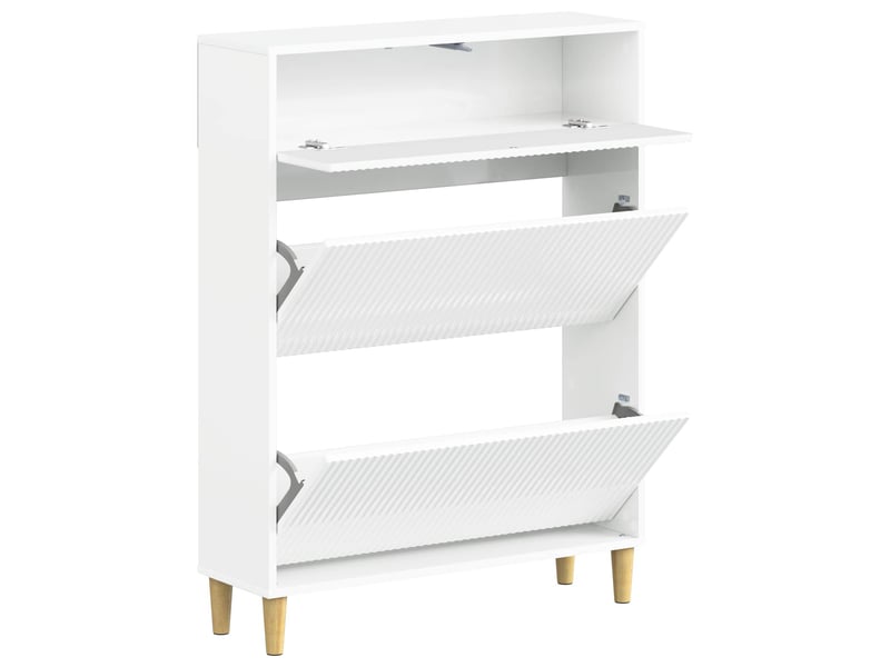  Meuble à chaussure, cabinet à chaussures arnhem 78x24x103 cm bois d'ingénierie shl5499  - Conforama C