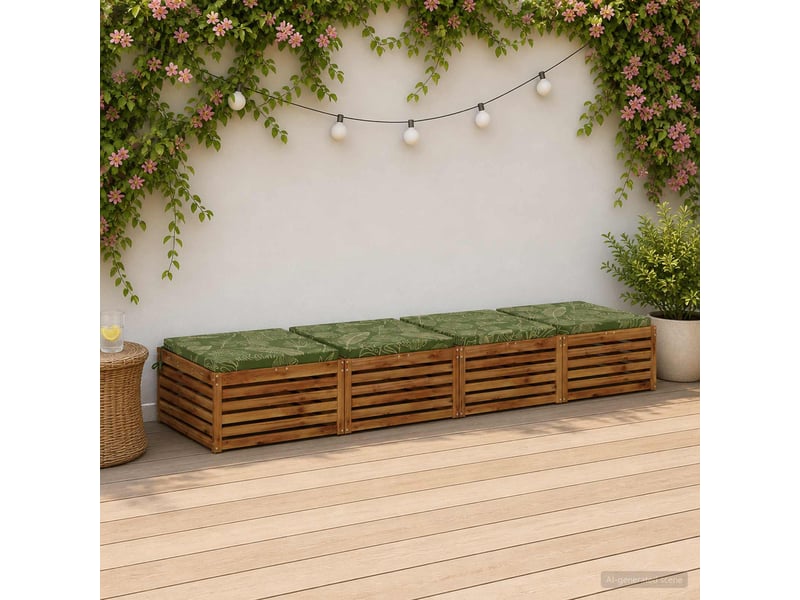 Lot de 4 coussins de siège, coussins d'assise soest 100 % polyester cf60141 - Conforama B