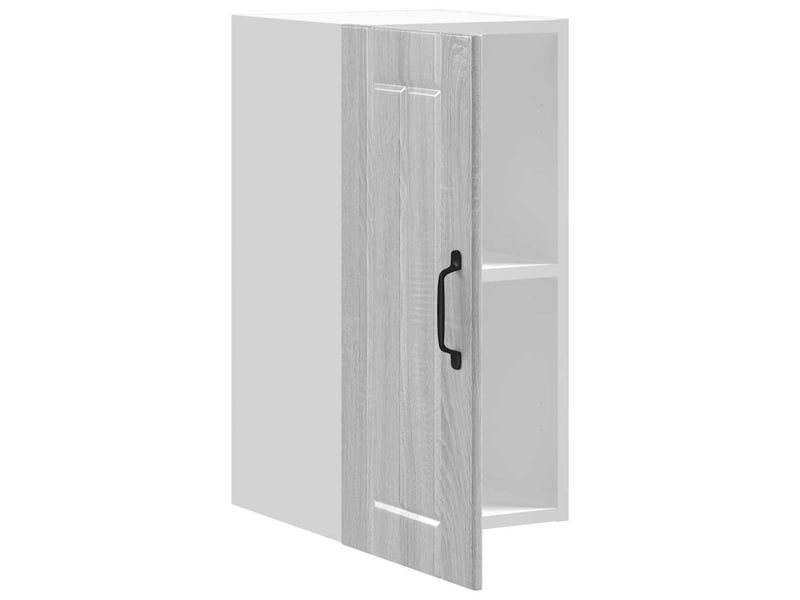  Meuble de rangement, armoire murale de cuisine lucca sonoma gris bois ingénierie shl1199  - Conforama E