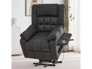 Fauteuil relax électrique <strong></strong> Tissu gris