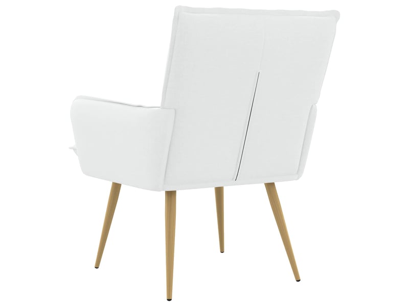  Vidaxl fauteuil blanc tissu  - Conforama E