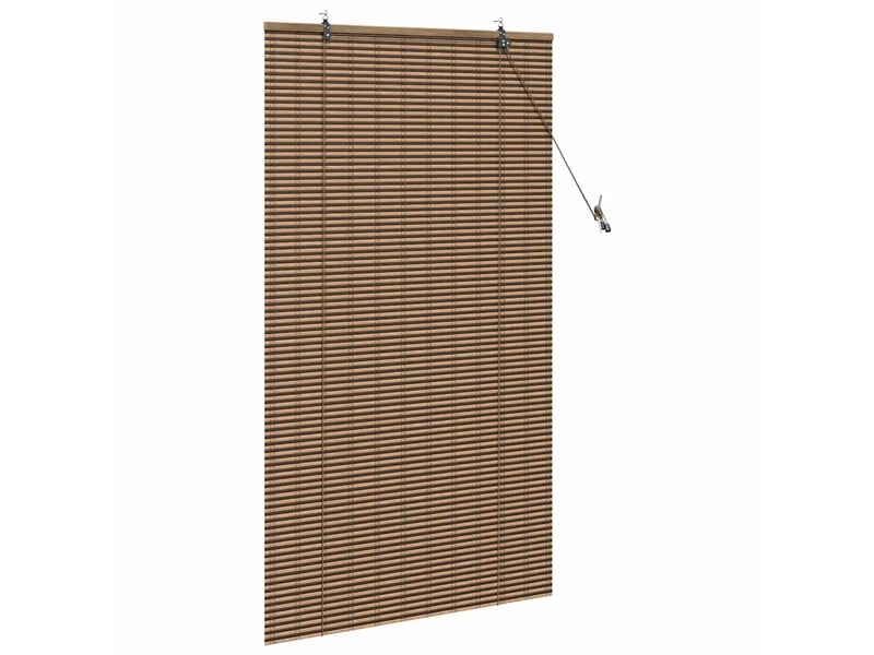 Store enrouleur - rideau enrouleur marron 80 x 160 cm bambou - Conforama D
