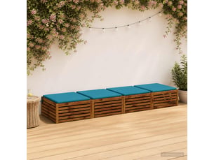 Lot de 4 coussins de siège, coussins d'assise soest 100 % polyester cf60185
