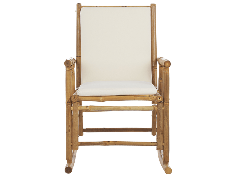  Fauteuil à bascule de jardin frigole bambou marron  - Conforama D