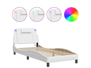 Lit simple 80x200 cm    coloris blanc