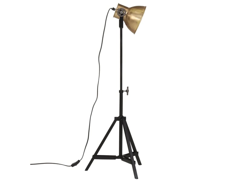 Lampadaire salon, lampe sur pied 25 w laiton antique 35x35x6595 cm e27  - Conforama D