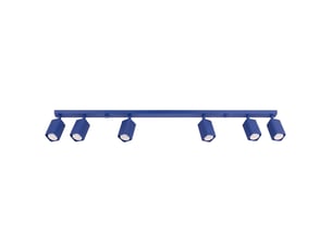 Plafonnier rayo 6l outremer aluminium moderne 16.5x117x6cm