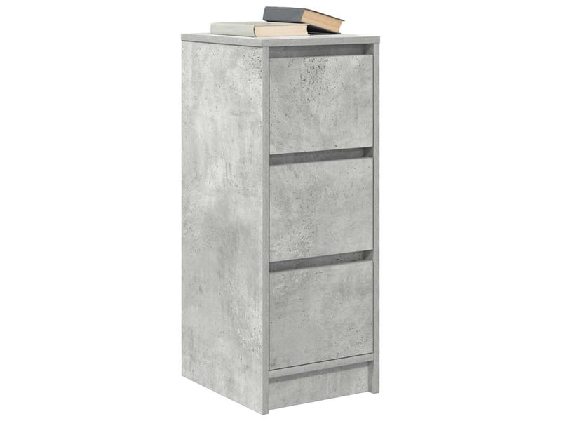  Buffet - bahut - meuble de rangement gris béton 29,5x34x76 cm bois d'ingénierie  - Conforama D