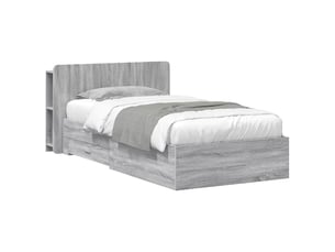 Lit simple 80x200 cm    coloris gris