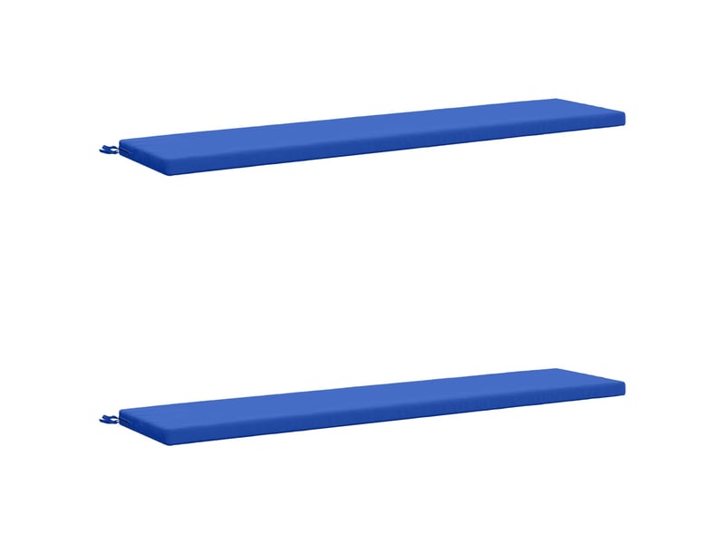 Lot de 2 coussins de banc, coussins d'assise soest 100 % polyester bleu royal cf57129 - Conforama A