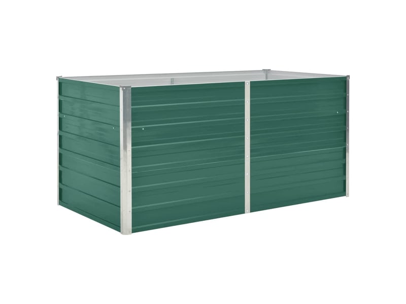  Jardinière - bac à fleurs 160 x 80 x 77 cm acier galvanisé vert  - Conforama A