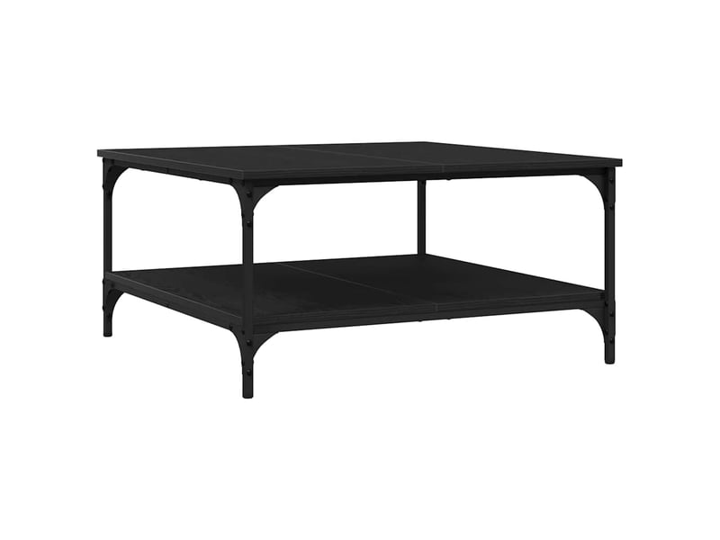 Table de chevet - table basse chêne noir 80 x 80 x 40 cm bois d'ingénierie - Conforama A