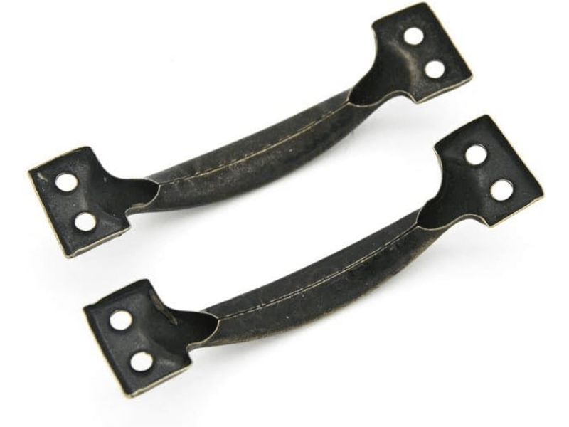  10 poignées pour meubles et portes, de centre à centre, en alliage de zinc rustique, pour cuisine, porte de grange, hangar de jardin (99 mm)  - Conforama C