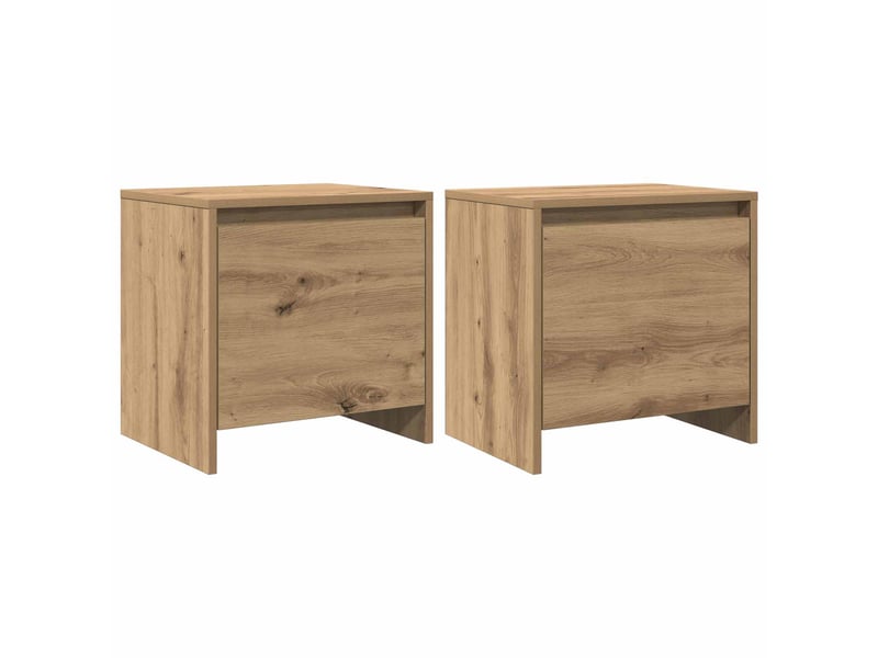  Table de chevet - cabinet de chevet - table de nuit chêne artisan 45 x 34 x 44,5 cm  - Conforama A