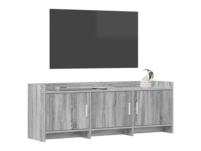  Meuble tv - banc tv - meuble de rangement 130 x 33 x 47 cm sonoma gris bois d'ingénierie  - Conforama C