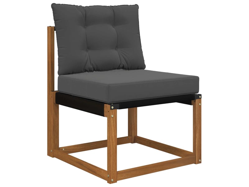  Coussin de canapé d'extérieur, coussin de chaise polyester anthracite 60 x 50,5 cm cf54007  - Conforama C
