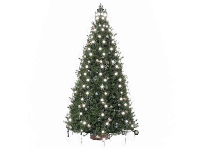  Guirlande lumineuse d'arbre de noël 210 led blanc froid 210 cm  - Conforama D
