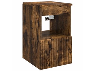 Armoire de salle de bain, meuble de rangement chêne fumé 30x41x50 cm