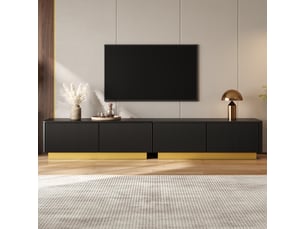 Meuble tv coloris noir 200 cm <strong></strong>  <strong>Bliss Lite</strong>