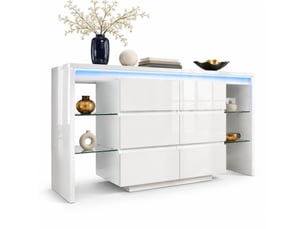 Buffet 0 porte(s) 6 tiroir(s) VLIVRA - 155 cm coloris blanc
