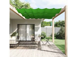 Auvent vertical pour balcon et terrasse vert clair 140x270 cm tissu oxford