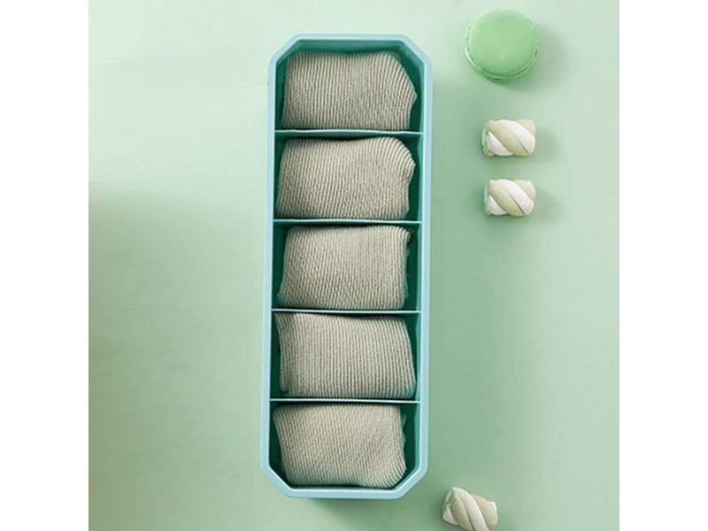  Boîte de rangement en plastique pour chaussettes, organiseur de tri de sous-vêtements empilable à plusieurs compartiments pour  - Conforama C