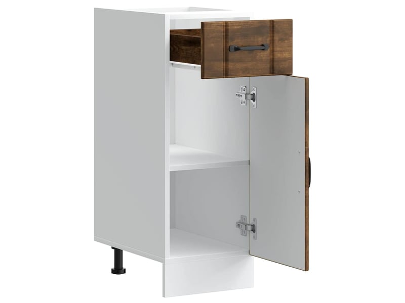  Meuble de rangement, armoire de cuisine lucca chêne fumé bois ingénierie shl9196  - Conforama D