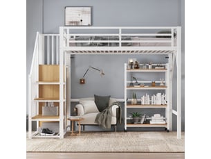 Lit mezzanine 90x200 cm <strong>SWEIKO</strong> <strong>N622T368456W</strong> coloris bicolore