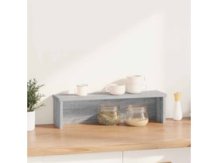 Étagère de cuisine empilable, rangement de cuisine sonoma gris 60x15x16 cm cf41436