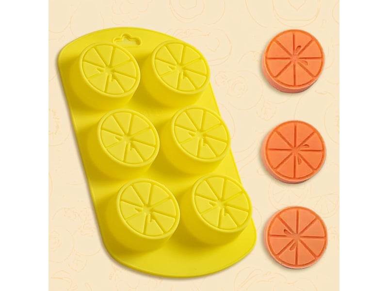Moule en silicone en forme de fruit – 3 paquets, 6 cavités citron 3d, ustensiles de cuisson antiadhésifs de qualité alimentaire pour savon, glaçons - Conforama D
