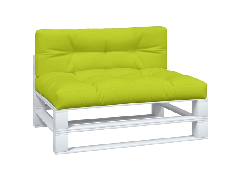  Lot de 2 coussins de palette, coussins de canapé vert vif tissu cf59645  - Conforama C