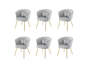 Fauteuil fixe MAISONORA  Velours gris
