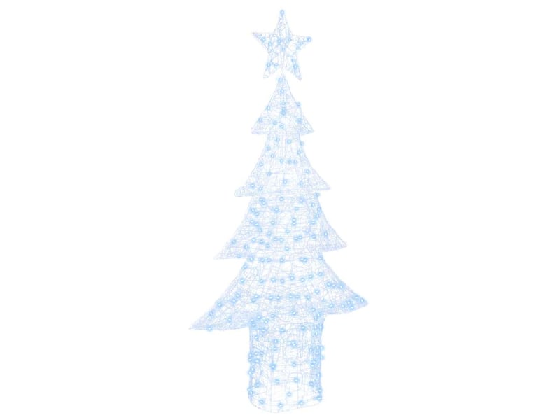 Sapin de noël - arbre de noël 240 led blanc froid 180 cm acrylique - Conforama A