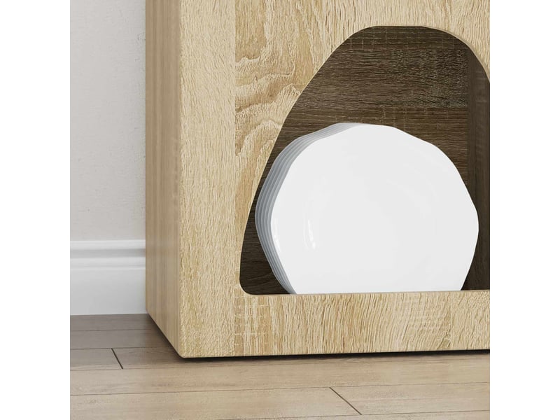 Buffet - bahut - meuble de rangement elst chêne sonoma 40 x 35 x 100.5 cm bois d'ingénierie - Conforama E