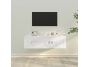 Meuble tv coloris blanc  <strong></strong>  <strong></strong>