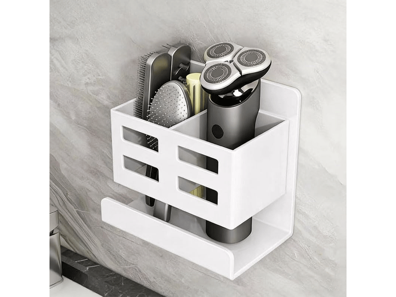  Porte-brosse à dents sans perçage - convient pour les salles de bain, les cuisines, etc. - 1 pièce, blanc  - Conforama E