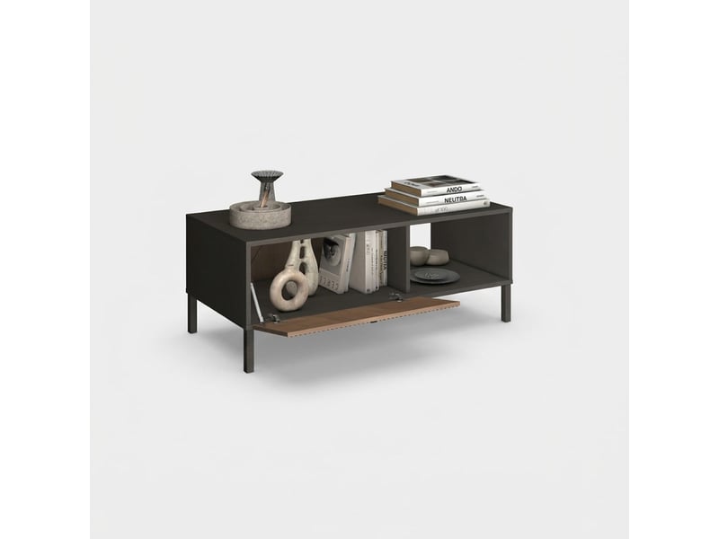  Table basse avec 2 portes abattantes cortina  - Conforama C