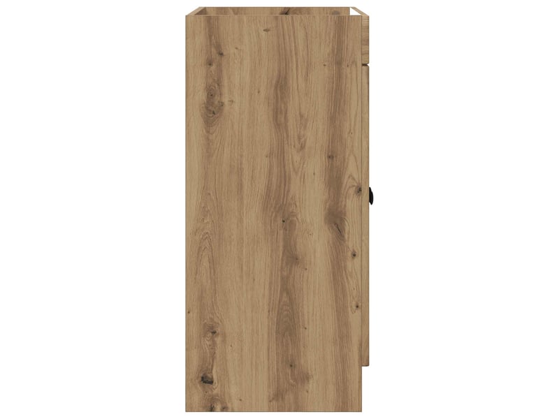  Armoire sous évier de salle de bain, meuble de rangement chêne artisanal shl9123  - Conforama E