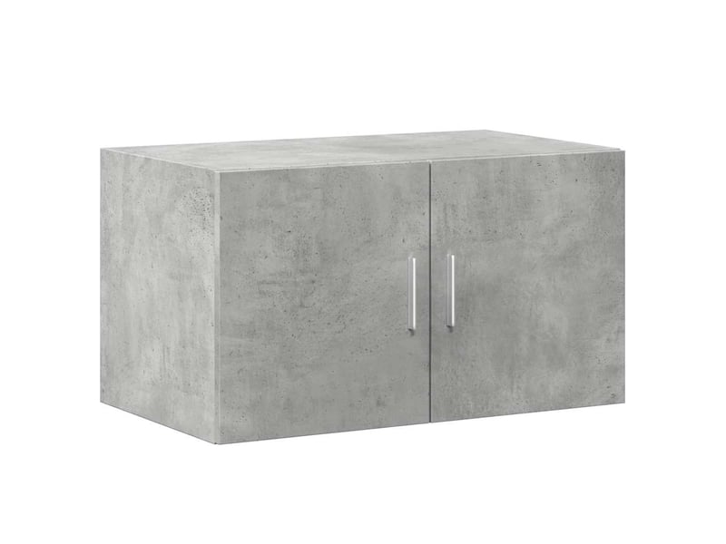  Buffet - armoire de rangement gris béton 70x42,5x225cm bois d'ingénierie  - Conforama E