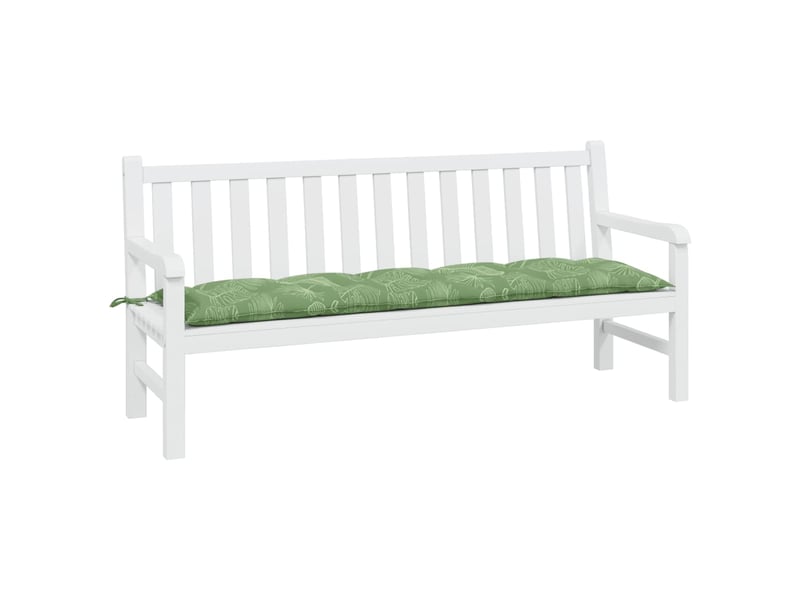  Coussin de banc de jardin, coussin d'assise motif de feuilles 180x50x7 cm cf52759  - Conforama C