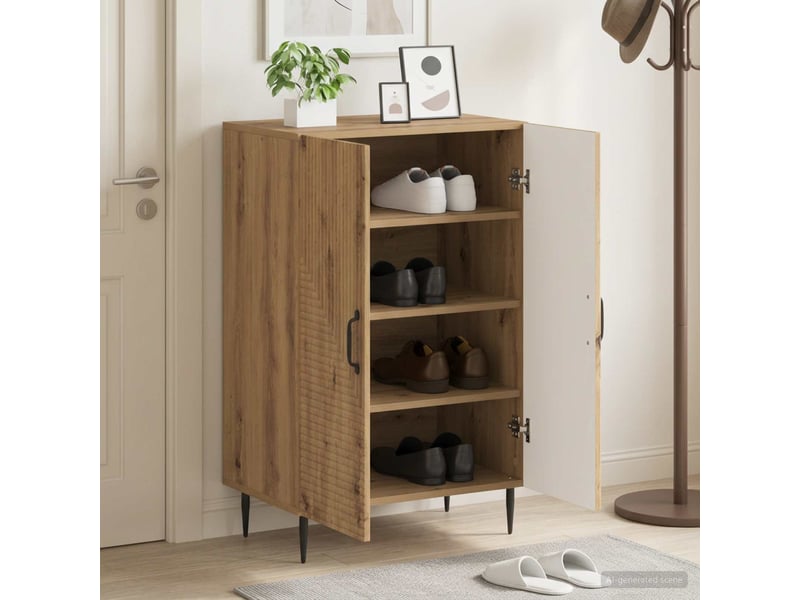  Meuble à chaussures, armoire à chaussures haarlem 59,5x39,5x89,5 cm shl7516  - Conforama B