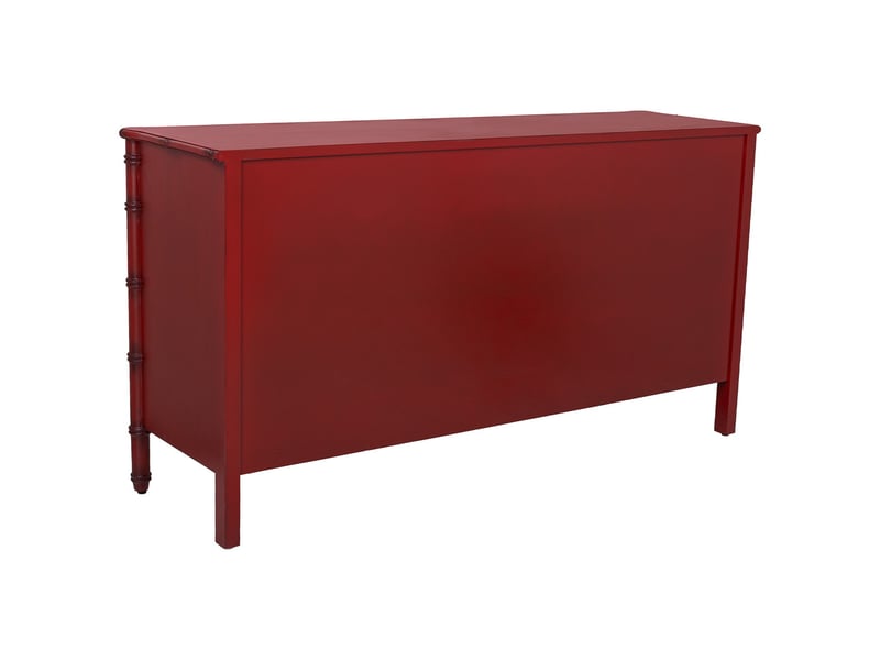  Buffet en bois rouge 155x45x81 cm h  - Conforama E