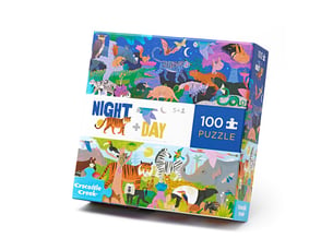Puzzle 100 pcs - animaux du jour et de la nuit