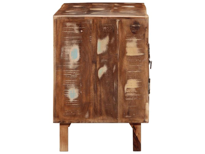  Meuble tv - banc tv - meuble de rangement 105x46x32 cm bois massif de récupération  - Conforama C